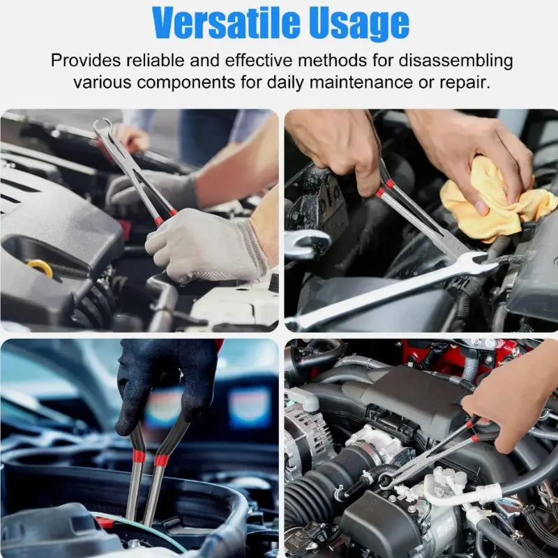Spark Plug Boot Remover Pliers, Professional Car Spark Plug Wire Removal Tool High Voltage Cylinder Cable Clamp