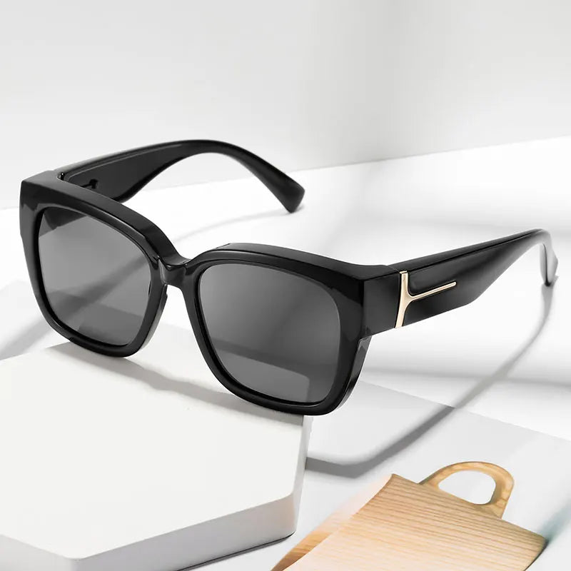 1/2Pcs Women's Fashionable and Simple High-Quality Glasses with Oversized Square Round Frame Design, Textured Decorative Glasses Suitable for Daily Casual Wear, Stylish Photoshoots, and Girls' Gatherings