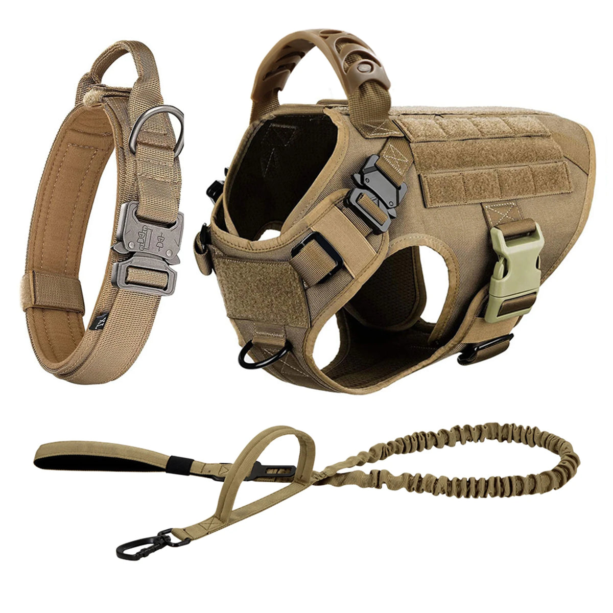 Nylon Dog Harness And Leash Set Padded Quick Release Vest