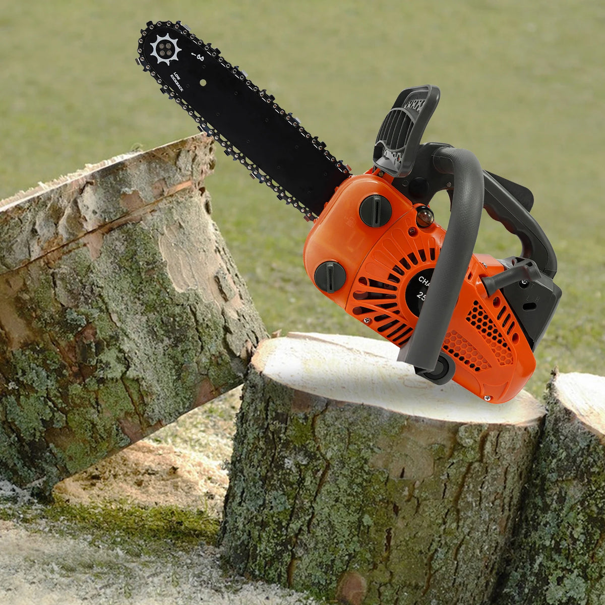 Gasoline Top Handle Chainsaw 25.4cc Two Stroke Engine For Wood Cutting