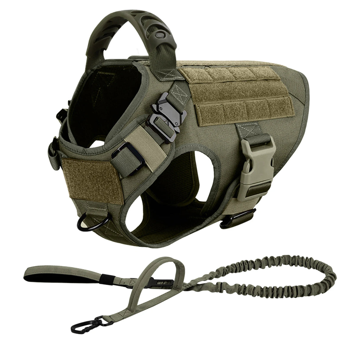 Nylon Dog Harness And Leash Set Padded Quick Release Vest