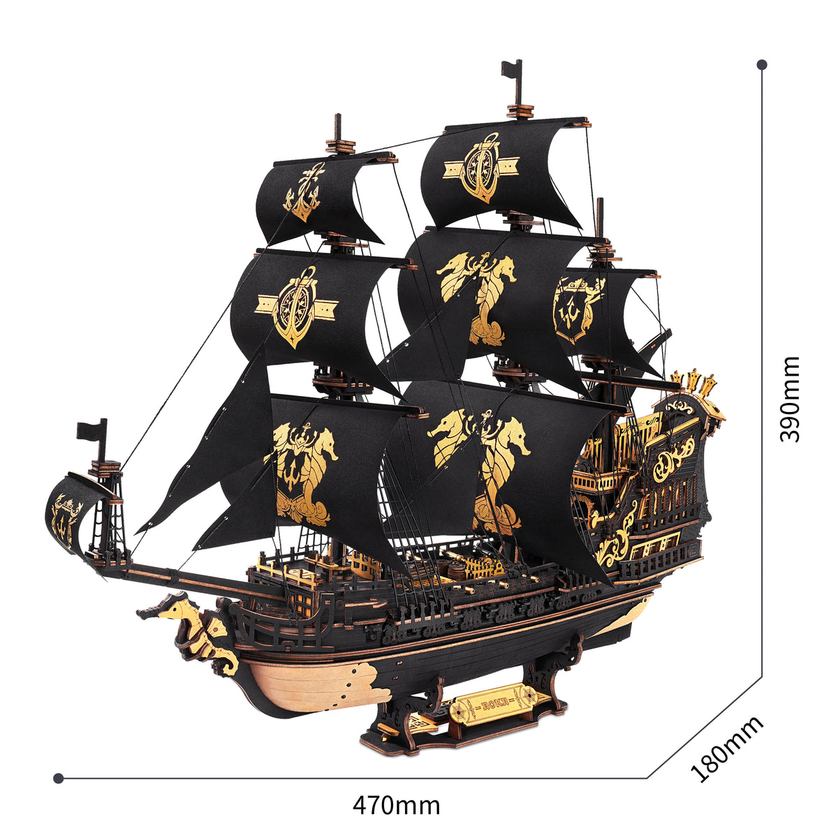 Robotime Rokr Seahouse 3D Puzzle Wooden Model Kit Gift