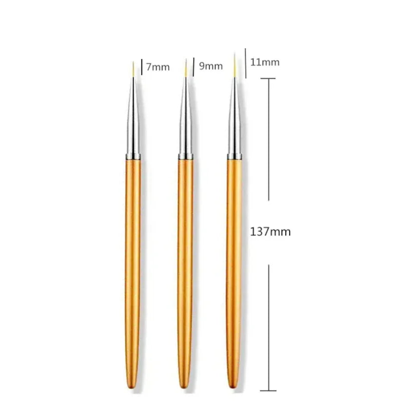 Multi‑Function Nail Art Brush Set For Color Drawing Nail Glue Extension French Stripe Eyeliner Design Salon DIY Manicure Supply