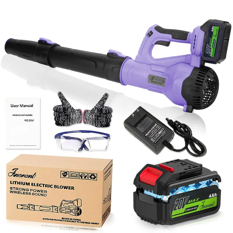 Ultra-high power leaf blower cordless blower garden leaves suitable for garden cleaning, dust removal and snow removal