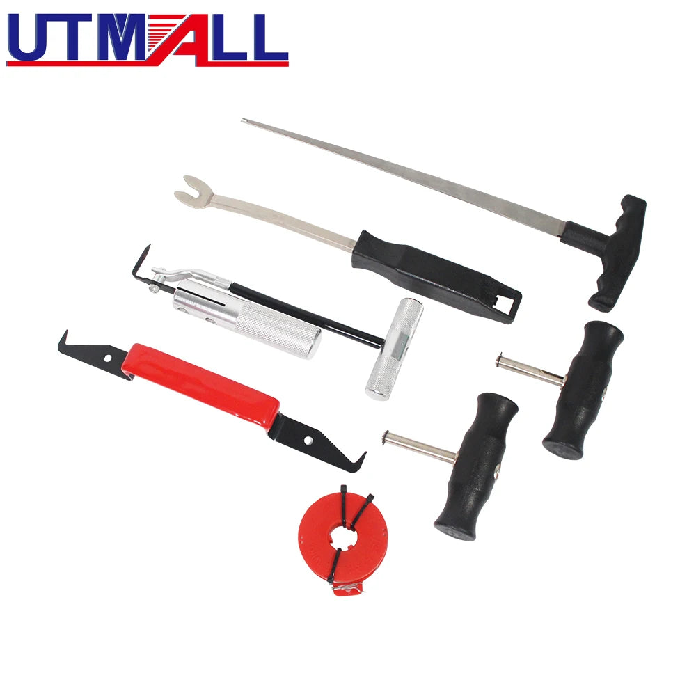 7Pcs Car Automotive Windshield Replacement Kit Wind Glass Remover Tools for Workshop Auto Glass Repair Equipment