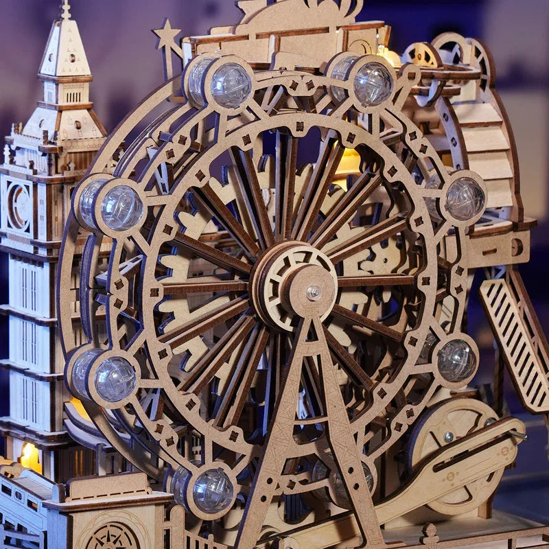Robotime London City 3D Marble Run Puzzle Kit With Lights
