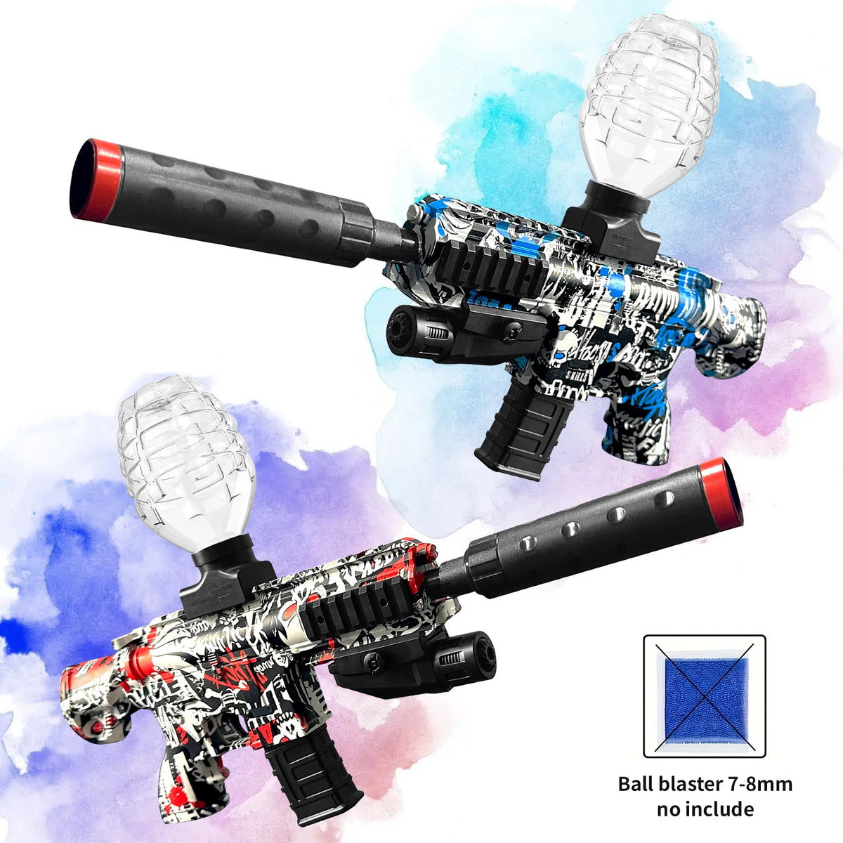 Electric Gel Ball Blaster Gun, Splat Gun High-Speed Splatter Ball Toy Gun,Outdoor Activities-Fighting Shooting Team Game for Su