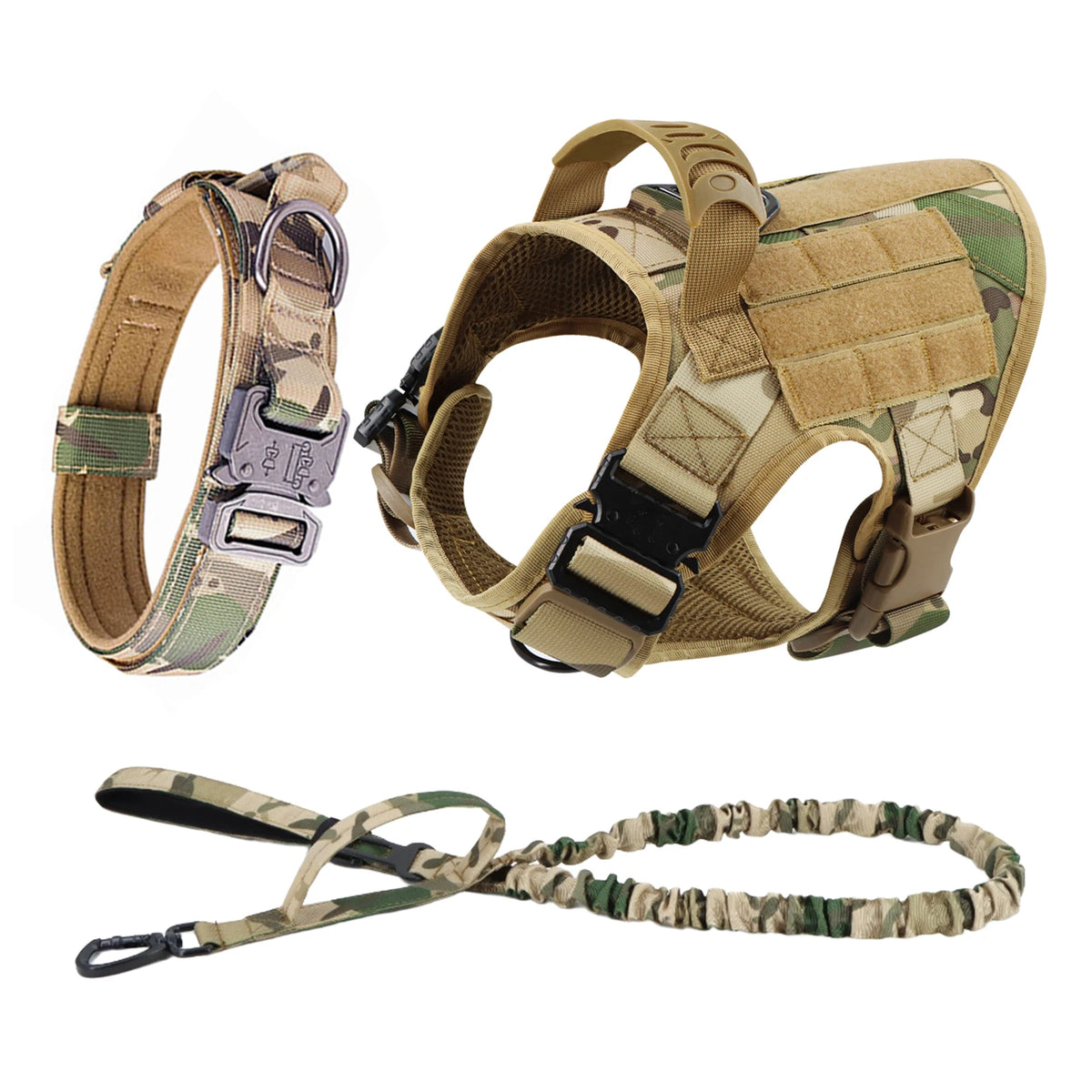 Nylon Dog Harness And Leash Set Padded Quick Release Vest