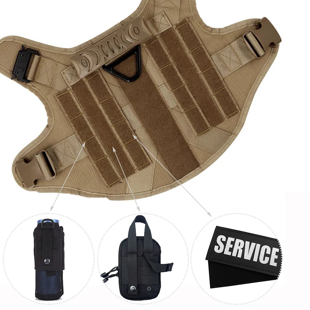 Nylon Dog Harness And Leash Set Padded Quick Release Vest