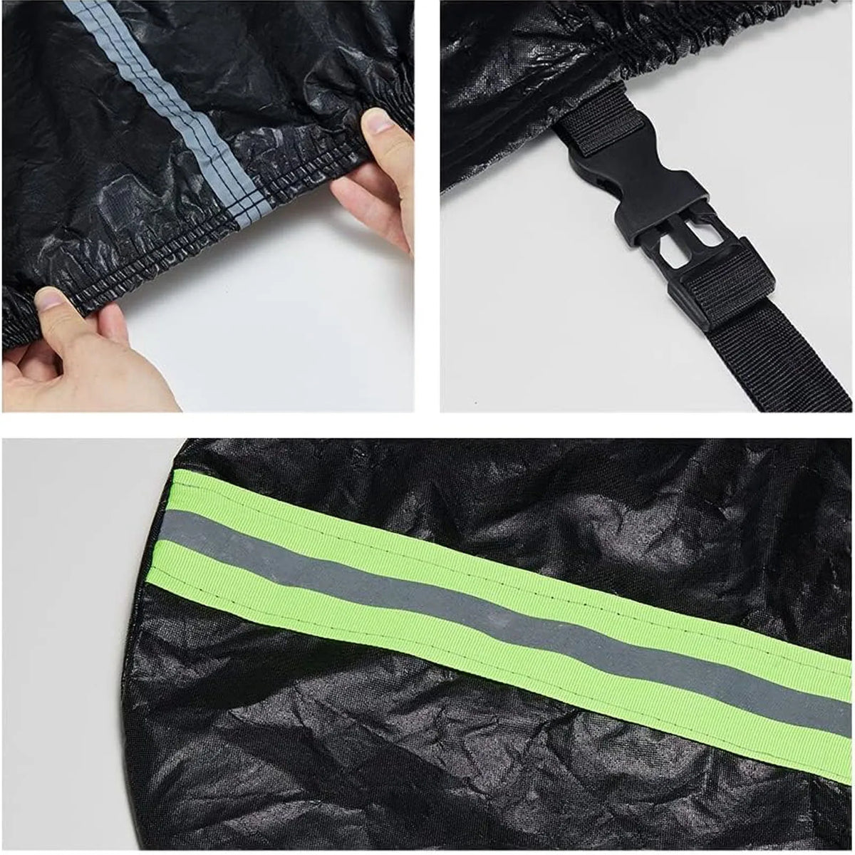 Outdoor Waterproof Car Cab Cover Fit for Jeep Wrangler All Submodels 2-Doors 1987-2022 All Weather 6 Layers Half Car Cover with Storage Bag