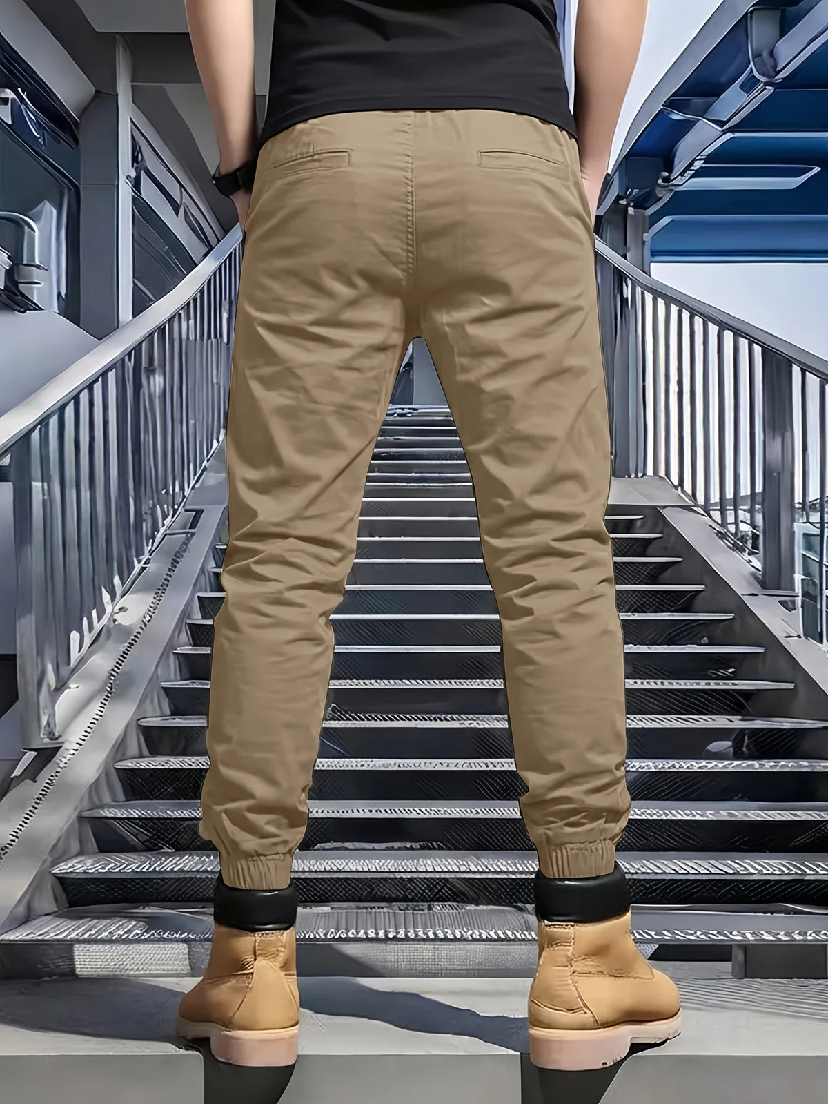 Winthunder Mens Loose Fit Workwear Pants With Multiple Pockets