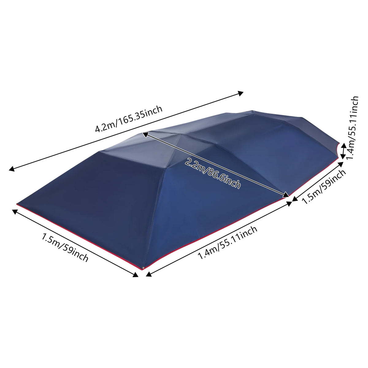 Car Tent Removable Carport Folding Portable Car Protection Cover Hydraulic Semi Automatic Sun Protection Car Awning Cover