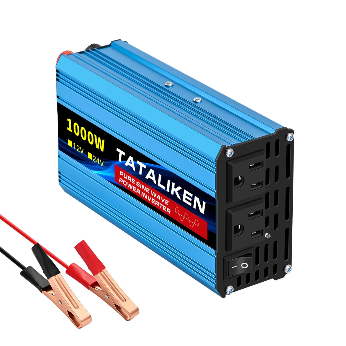 TATALIKEN 12V To 110V Car Inverter Pure Sine Wave 3000W