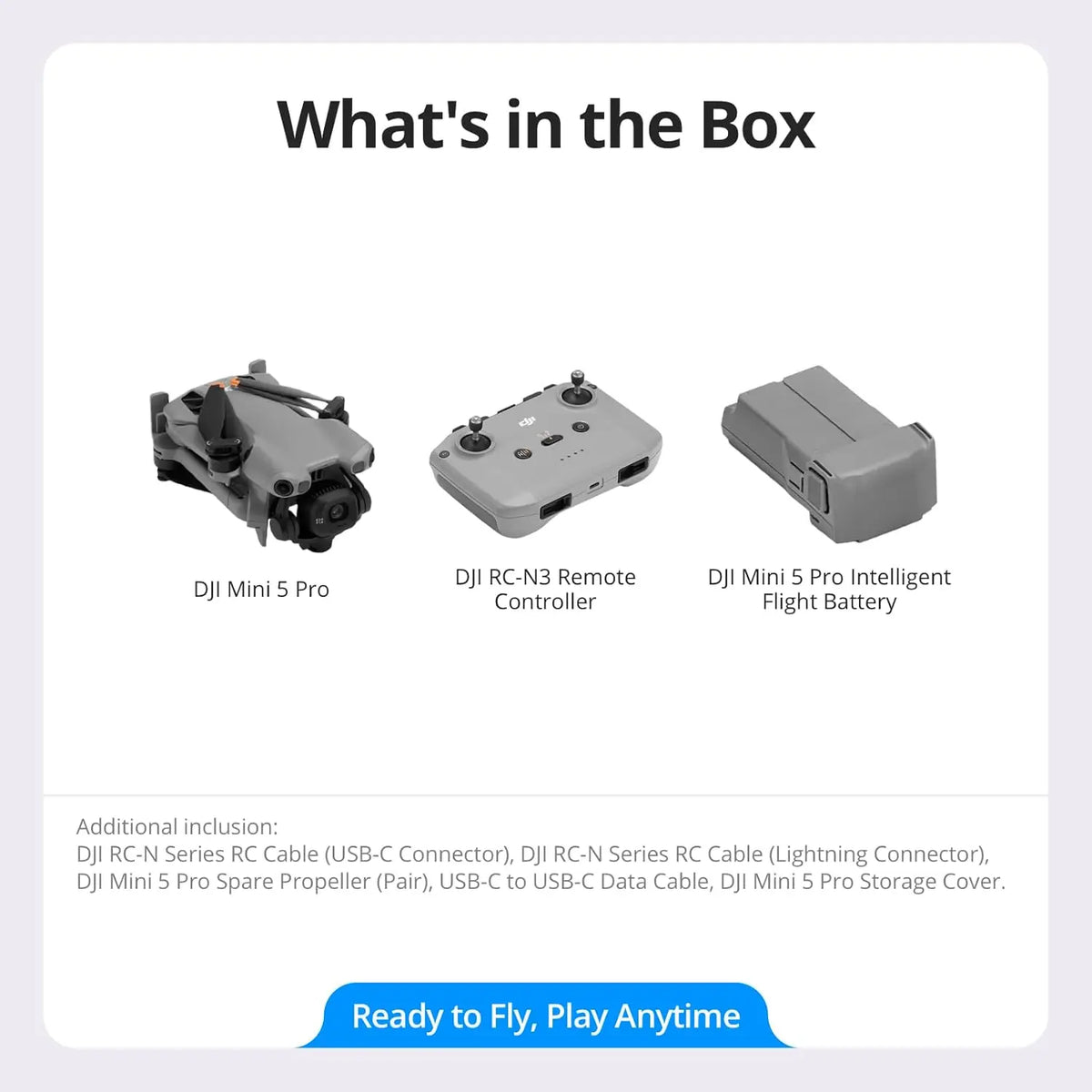 DJI Mini 3 Drones with Camera for Adults 4K, 38-min Flight Time, up to 32800ft (10km) Video Transmission, True Vertical Shooting, GPS Auto Return Integrated, Mini Drone with Camera for Beginners