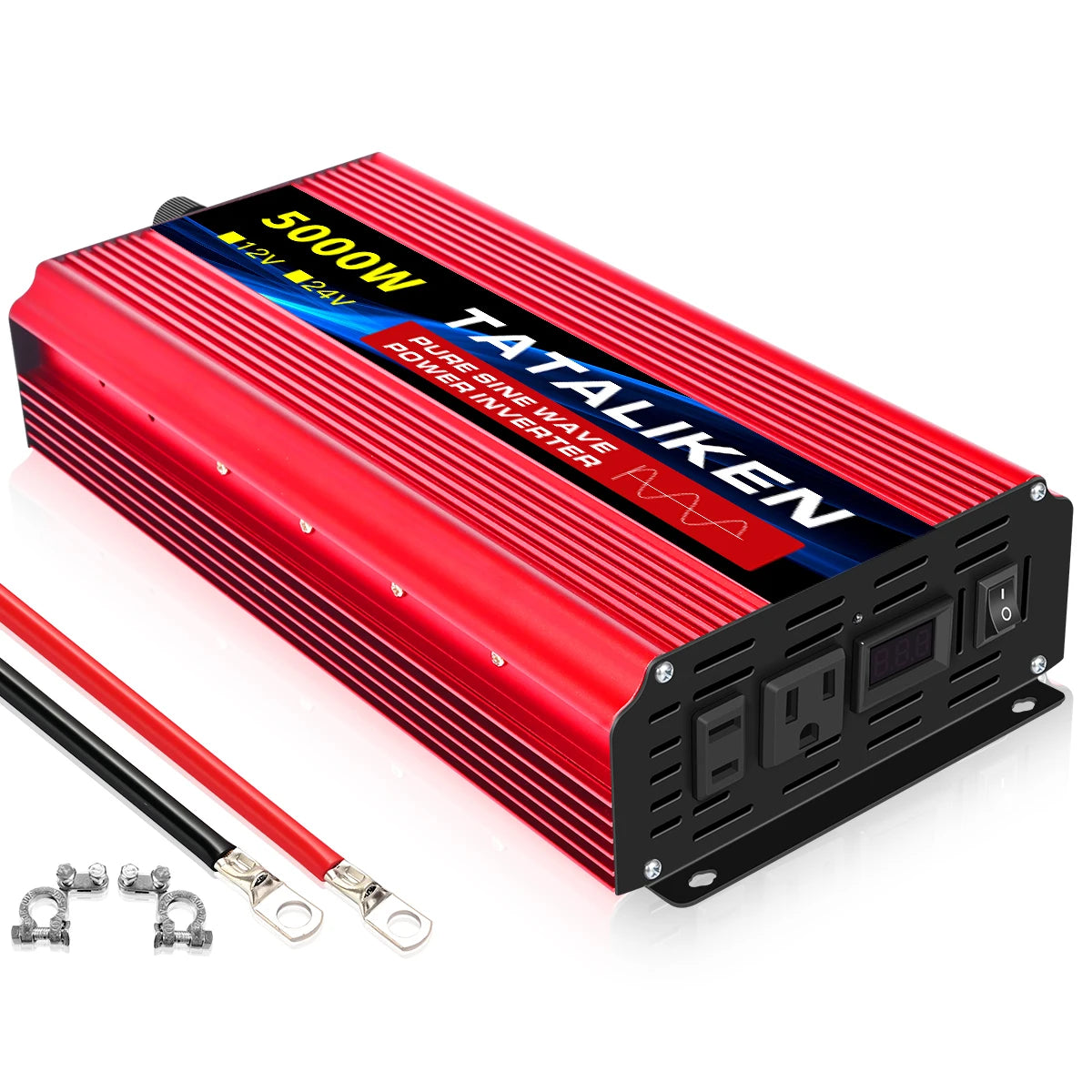 TATALIKEN 12V To 110V Car Inverter Pure Sine Wave 3000W