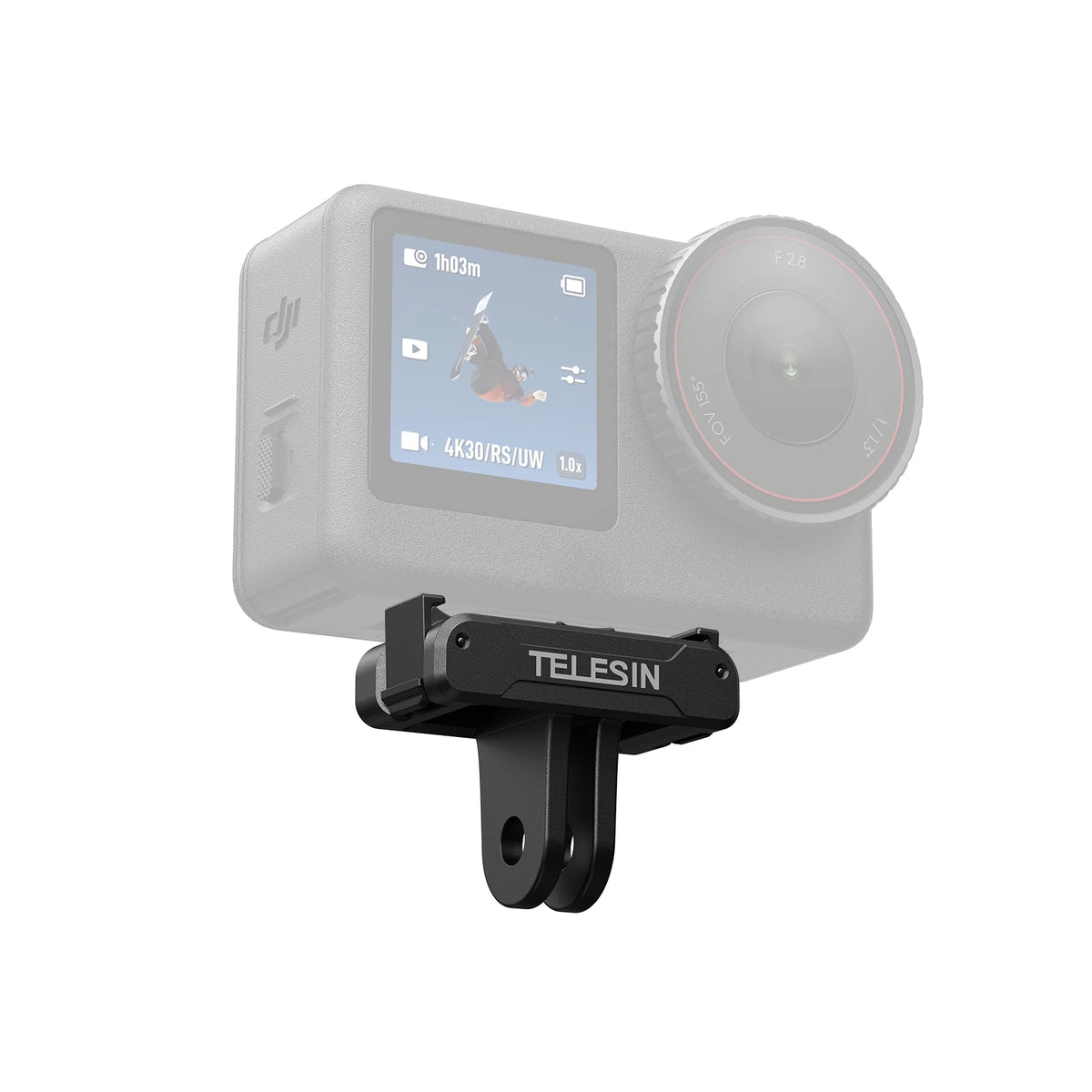 TELESIN Magnetic Quick-Release Charging Adapter Mount for DJI Osmo Nano Foldable Two Claw Adapter Base for DJI Osmo Nano