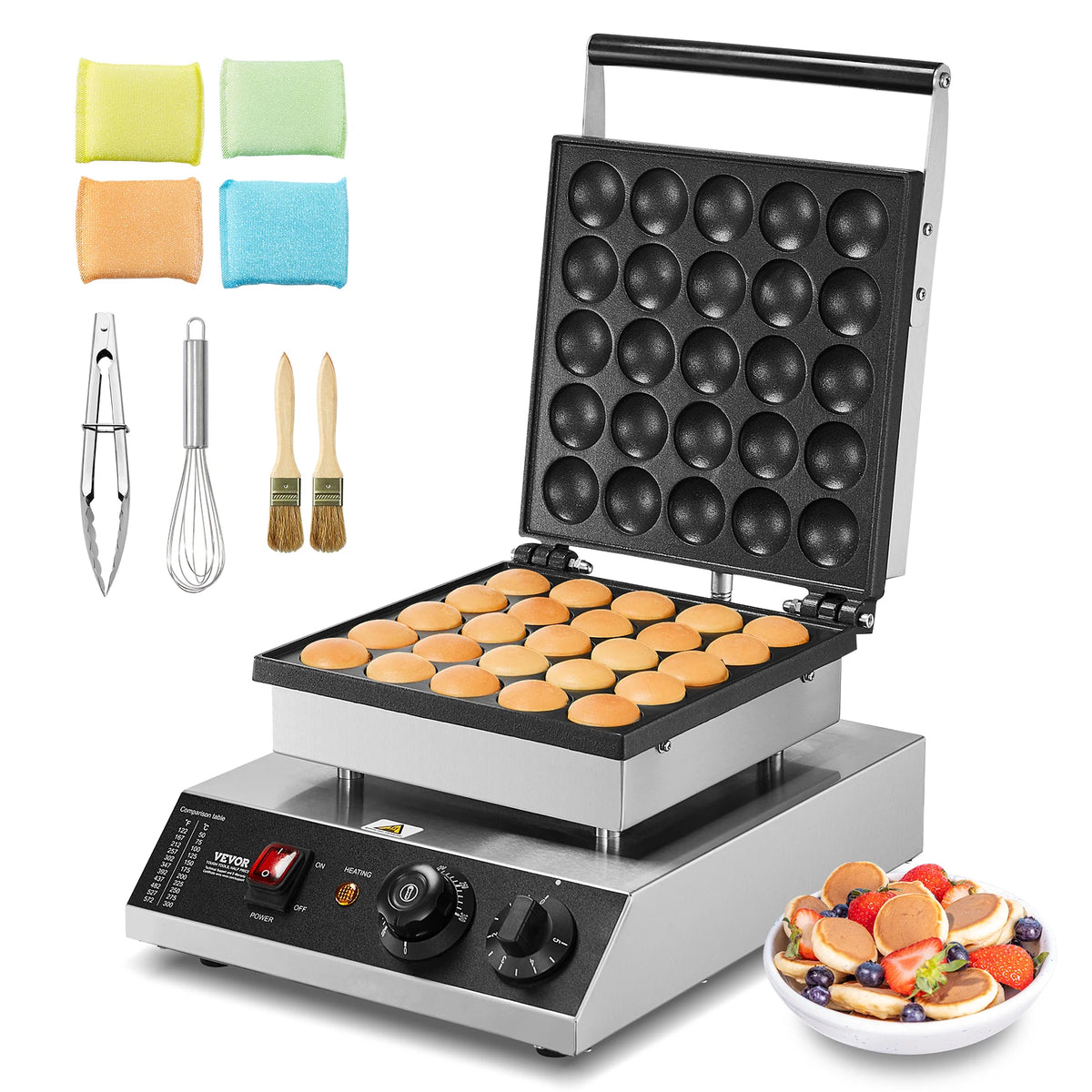 VEVOR 25P Electric Waffle Maker Dorayaki Pancake Machine