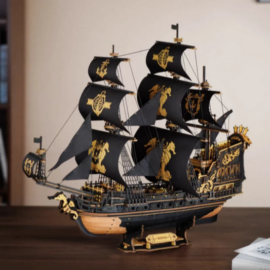 Robotime Rokr Seahouse 3D Puzzle Wooden Model Kit Gift