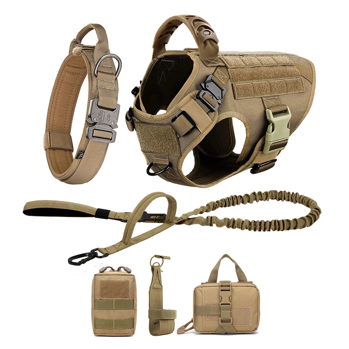 Nylon Dog Harness And Leash Set Padded Quick Release Vest