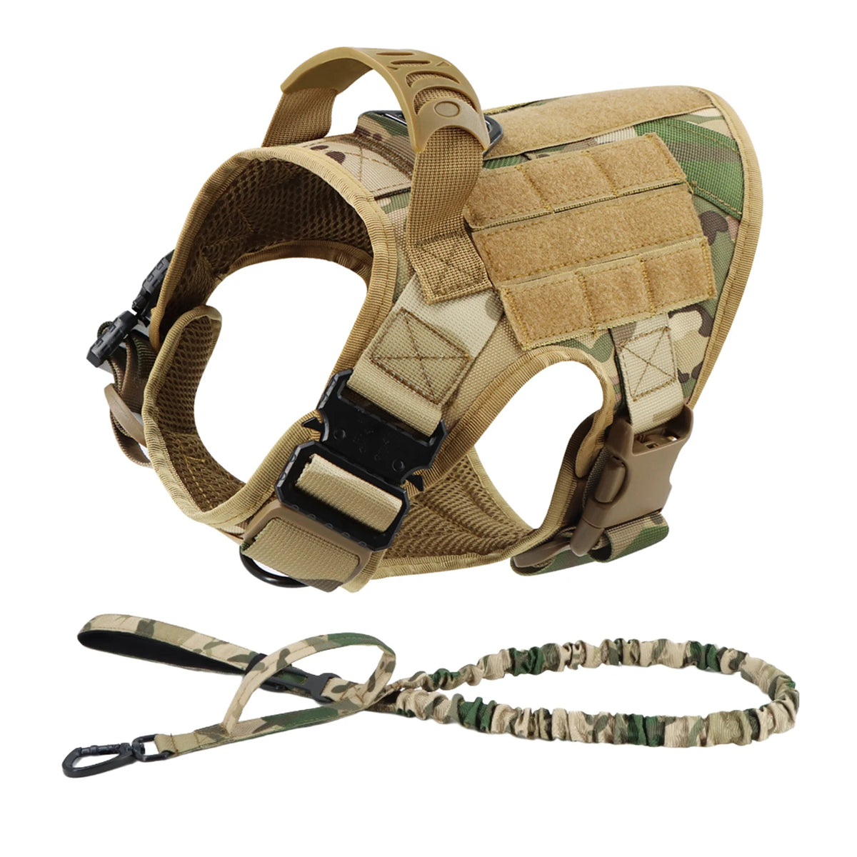 Nylon Dog Harness And Leash Set Padded Quick Release Vest