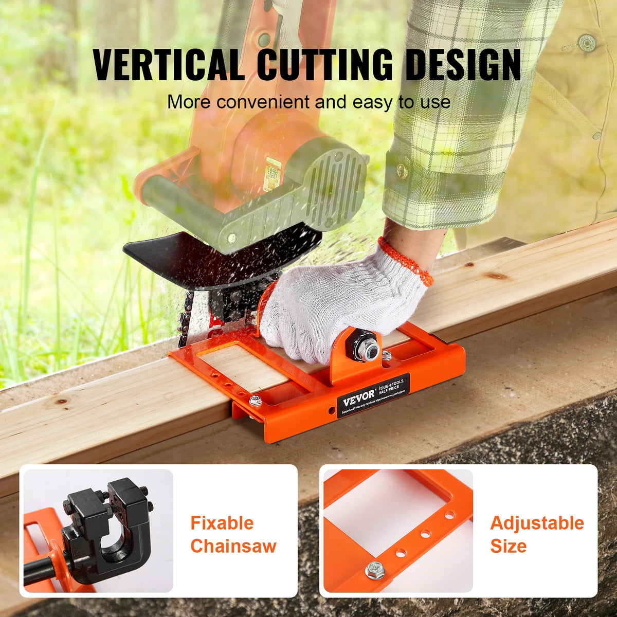 SucceBuy Chainsaw Mill Vertical Lumber Guide For Cedar Walnut Oak