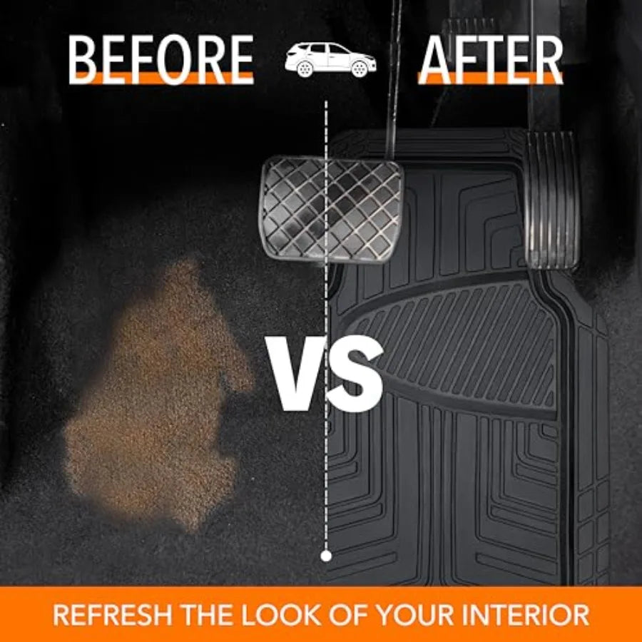All Season Anti Slip Rubber Floor Mats For Cars SUVs
