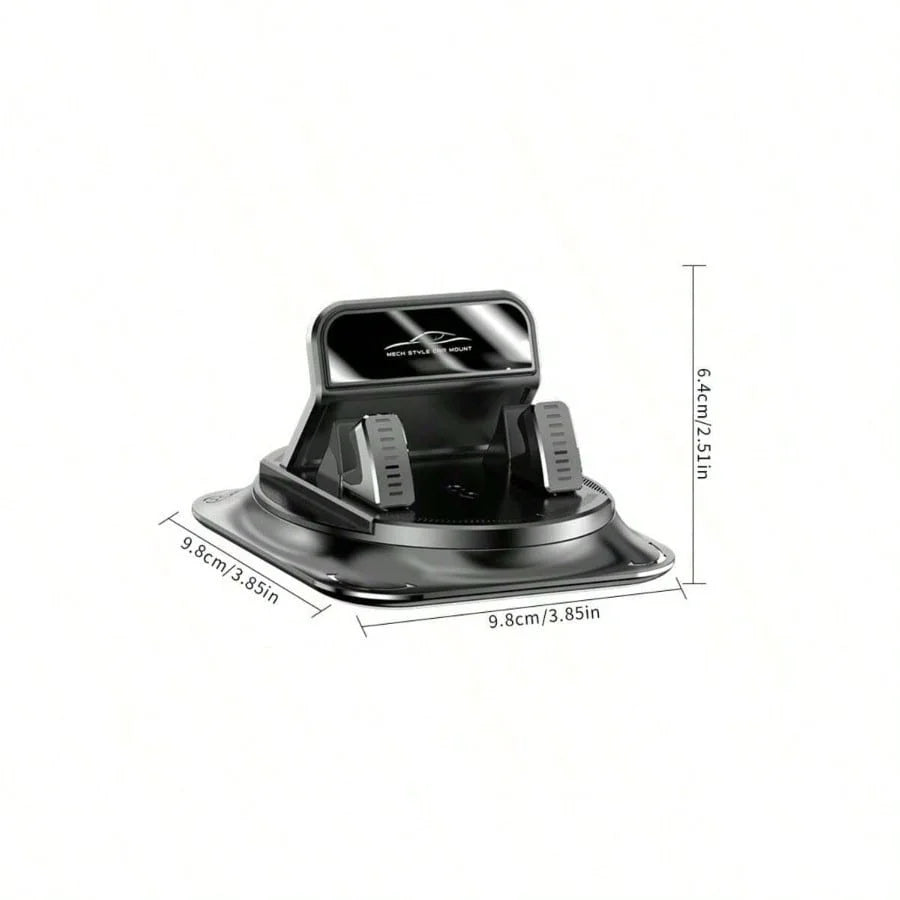 Super Stable Car Phone Mount: 360° Rotation + Non-Trace Silicone Base – Anti-Shake Holder For Dashboard Navigation (All Phone Models)