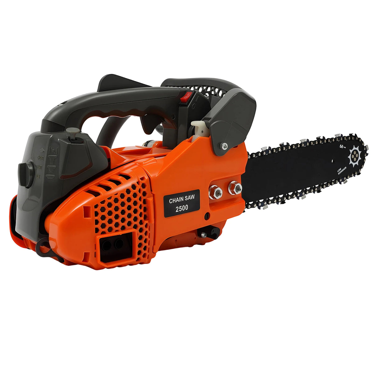 Gasoline Top Handle Chainsaw 25.4cc Two Stroke Engine For Wood Cutting