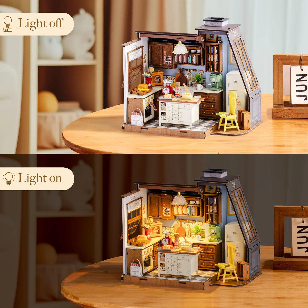 Robotime DIY Wooden Miniature Doll House Kit For Teens Adults