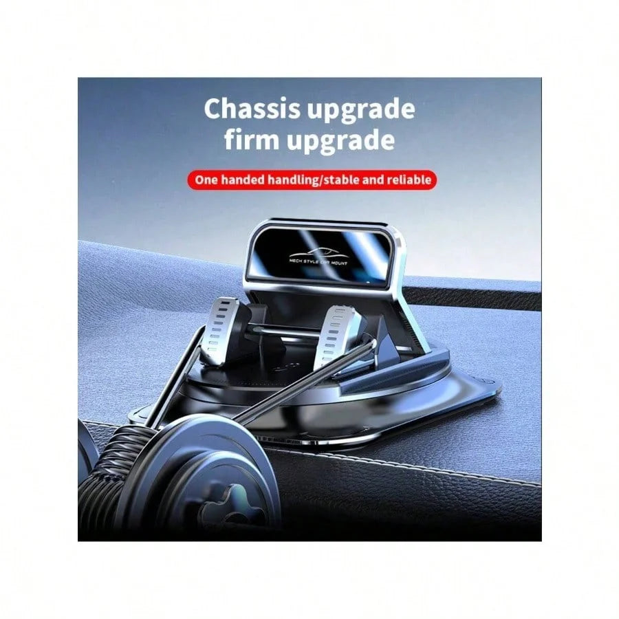 Super Stable Car Phone Mount: 360° Rotation + Non-Trace Silicone Base – Anti-Shake Holder For Dashboard Navigation (All Phone Models)