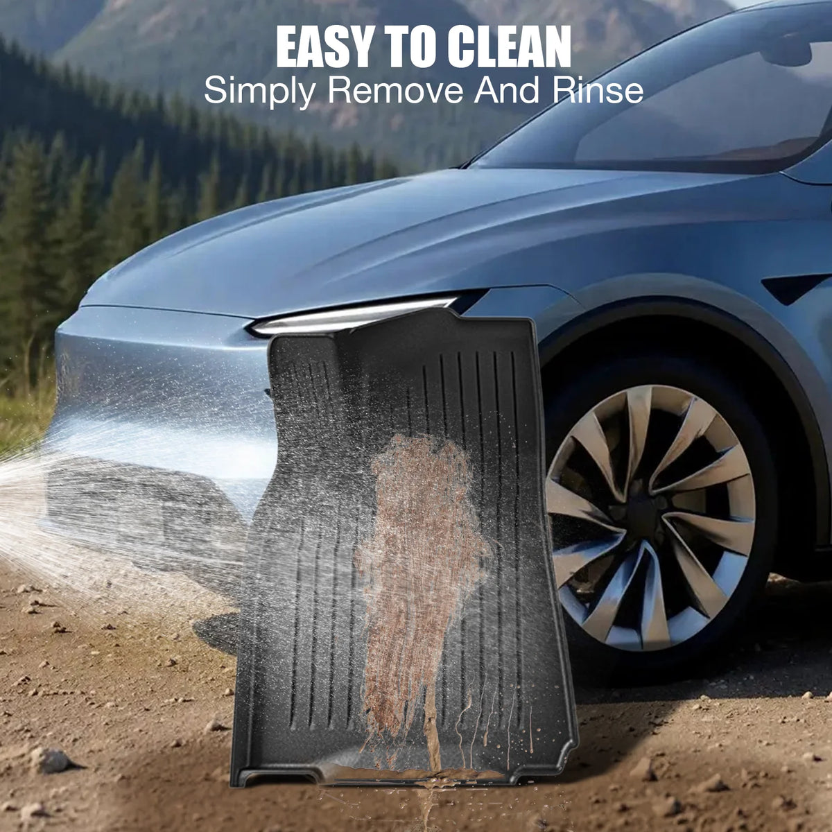 Model Y 7 Piece TPE All Weather Floor Mats CargoMat