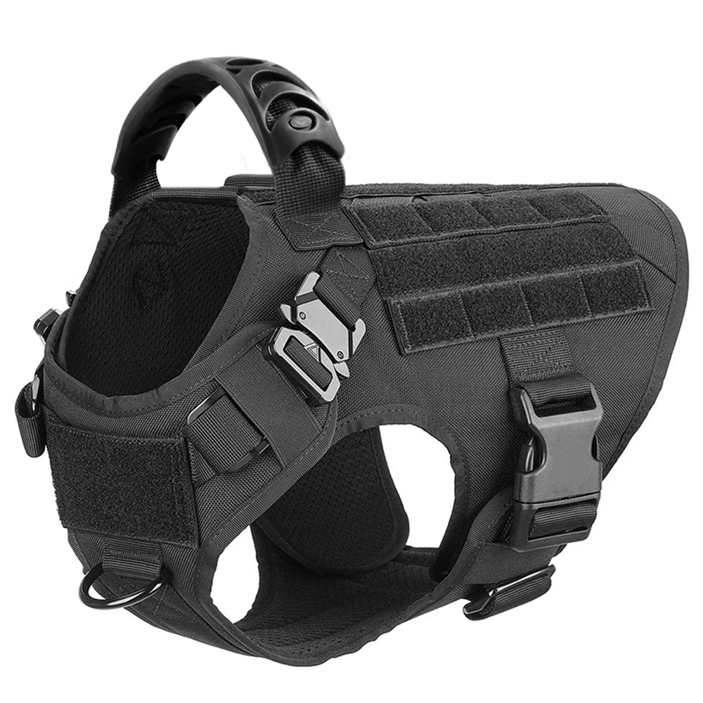 Nylon Dog Harness And Leash Set Padded Quick Release Vest