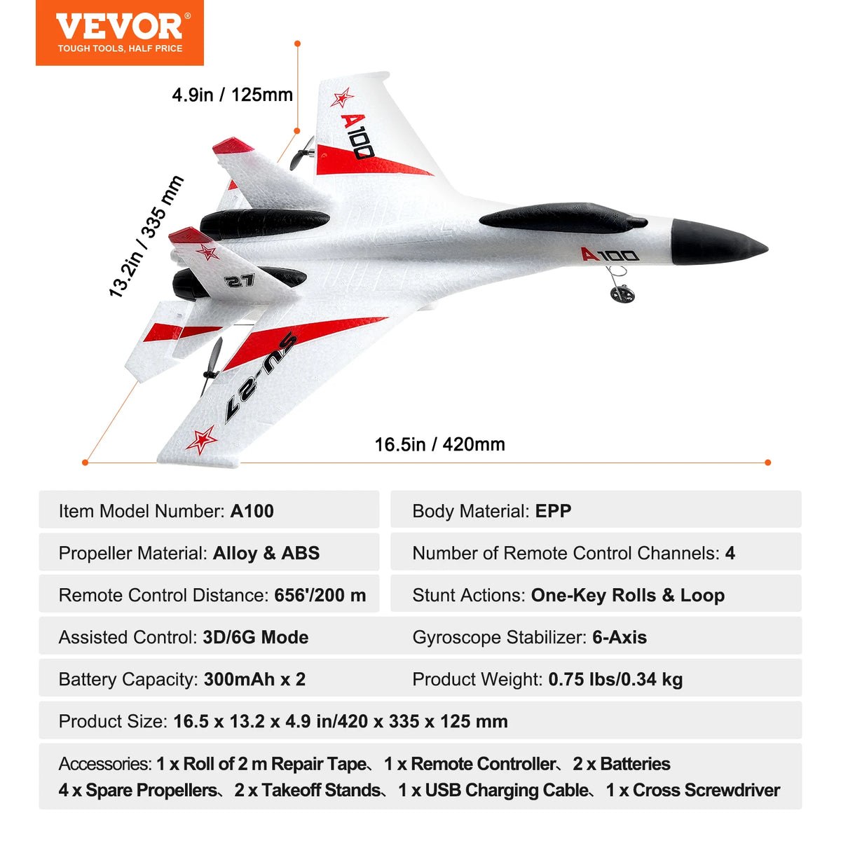 SucceBuy SU27 RC Plane 2.4G  Remote Control Flying Model Glider Airplane with 2 Batteries Aircraft Foam Toys for Children Gifts