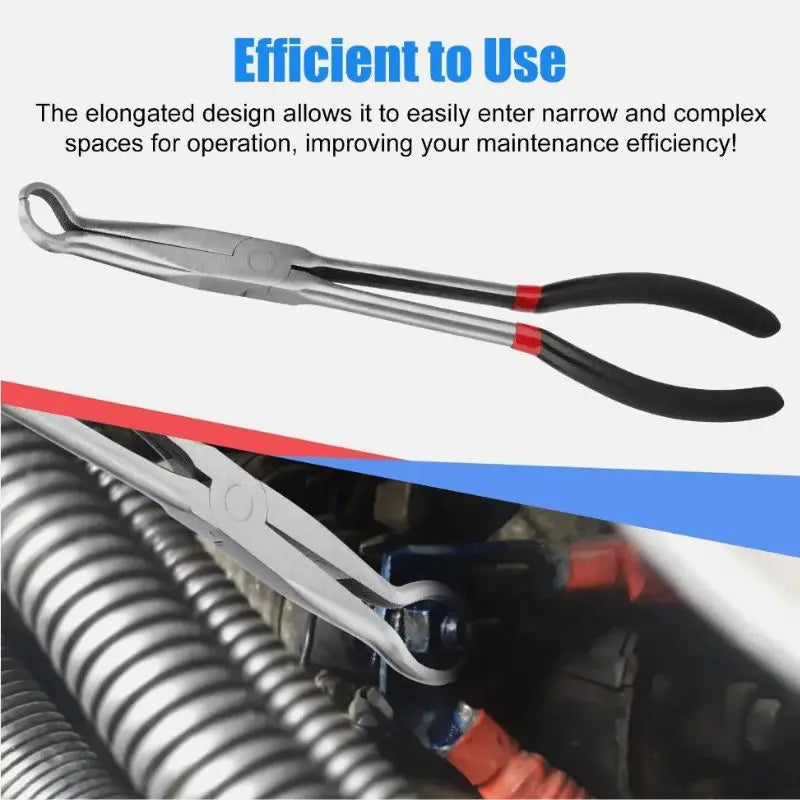 Spark Plug Boot Remover Pliers, Professional Car Spark Plug Wire Removal Tool High Voltage Cylinder Cable Clamp