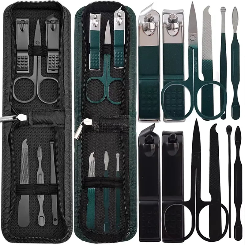 6-Piece Nail Care Set - High End Nail Scissors & Clippers for Men & Women, Portable Manicure Kit with Pouch