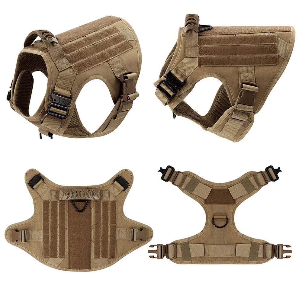 Nylon Dog Harness And Leash Set Padded Quick Release Vest
