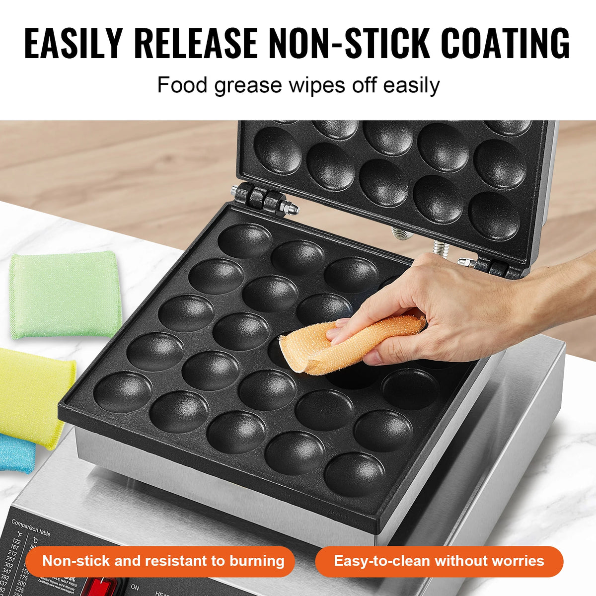 VEVOR 25P Electric Waffle Maker Dorayaki Pancake Machine
