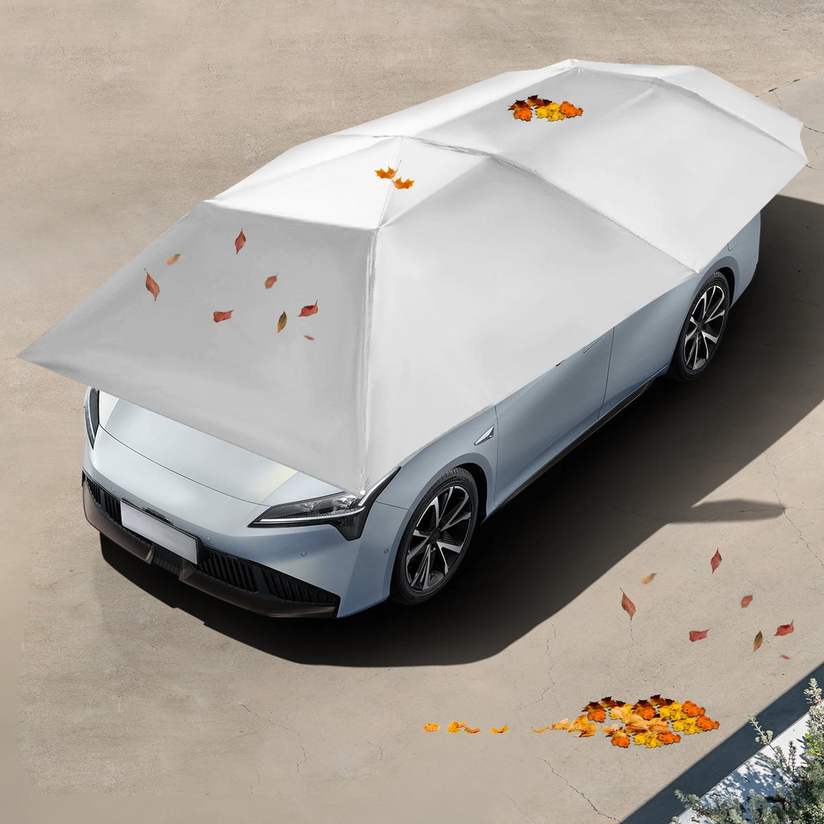 Car Tent Removable Carport Folding Portable Car Protection Cover Hydraulic Semi Automatic Sun Protection Car Awning Cover