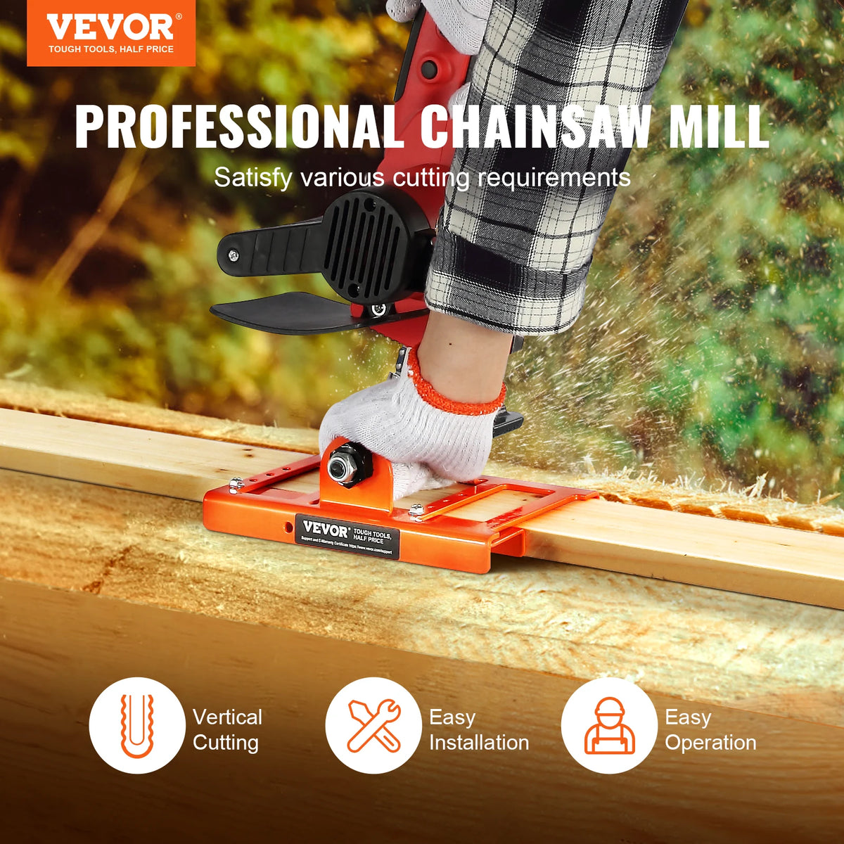 SucceBuy Chainsaw Mill Vertical Lumber Guide For Cedar Walnut Oak