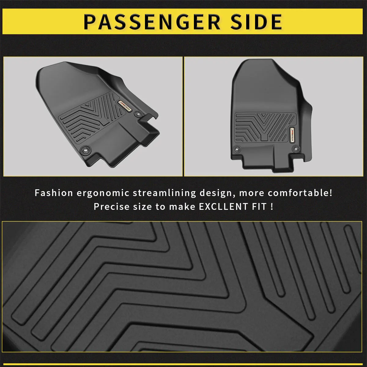3D Molded Floor Mats For 2018-2026 Honda Odyssey Front & Rear All Weather Liners