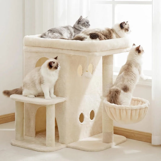 NBVCX Cat Tree Tower With Large Perch For Big Cats