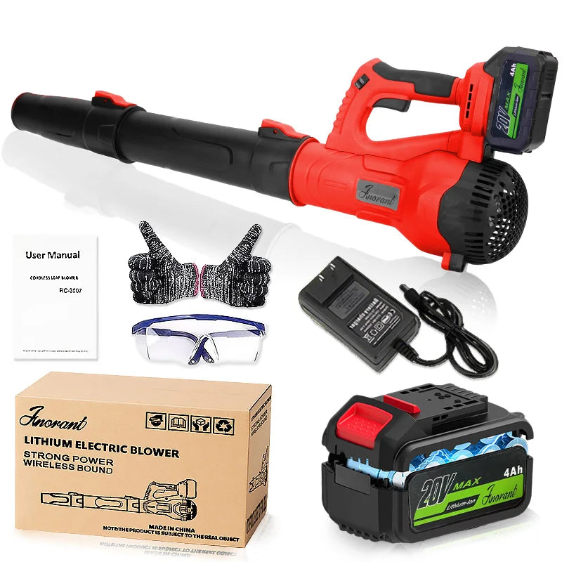 Ultra-high power leaf blower cordless blower garden leaves suitable for garden cleaning, dust removal and snow removal