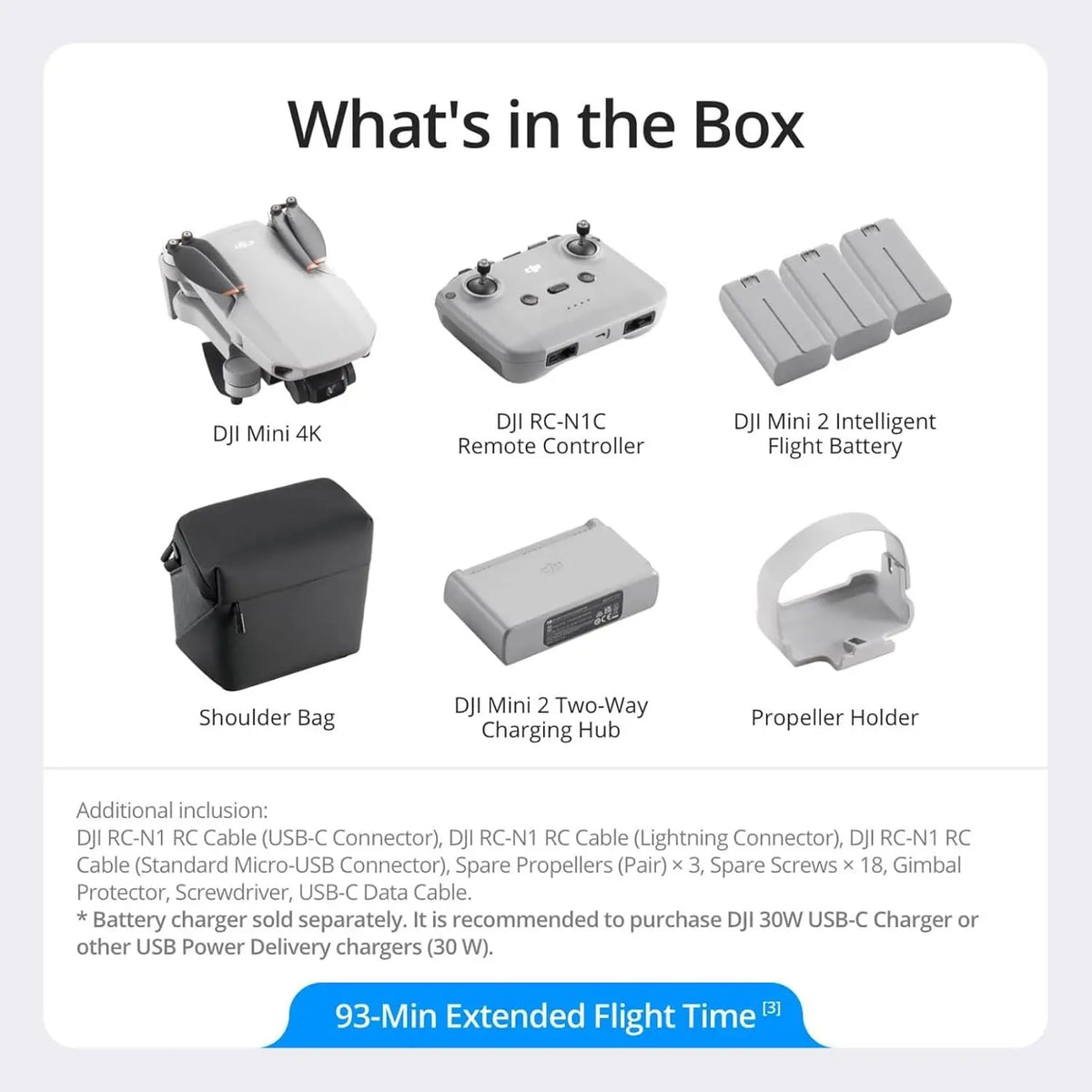 DJI Mini 3 Drones with Camera for Adults 4K, 38-min Flight Time, up to 32800ft (10km) Video Transmission, True Vertical Shooting, GPS Auto Return Integrated, Mini Drone with Camera for Beginners