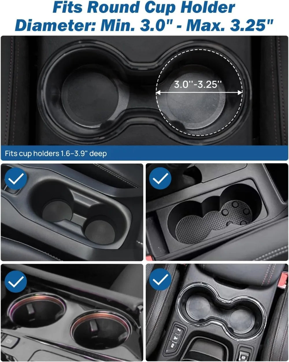 Car Cup Holder Phone Mount, Long Arm with 360° Rotation, Fits iPhone Samsung All Smartphones, Black 1 Pack