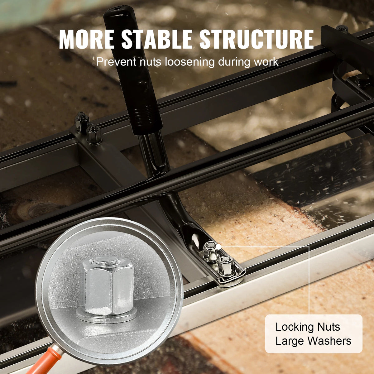 SucceBuy Chainsaw Mill Sawmill Guide Bar Chain Saw Planking Mill with 0.2"-11.81" Cutting Thickness for Builders Woodworker
