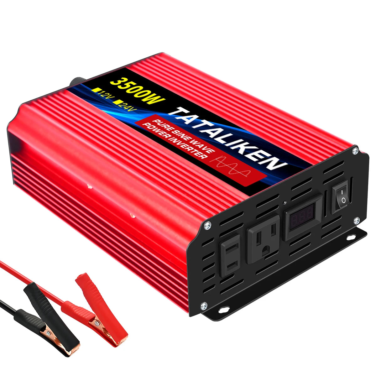 TATALIKEN 12V To 110V Car Inverter Pure Sine Wave 3000W