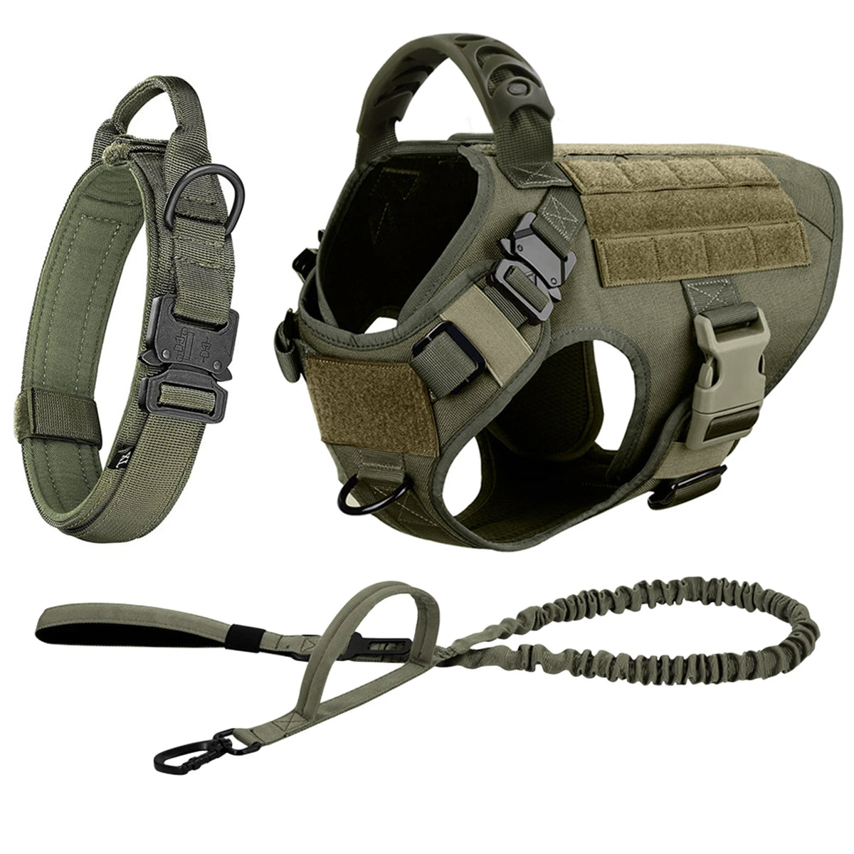 Nylon Dog Harness And Leash Set Padded Quick Release Vest