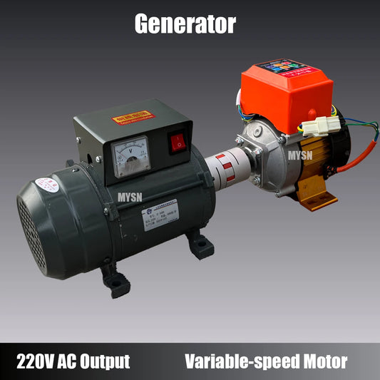 Free Energy 5KW 7KW Electric Generator 220V Magnetic Alternator 5000W Brushless Generator Set With Adjustable Speed Motor