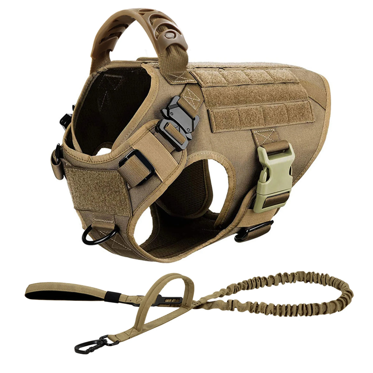Nylon Dog Harness And Leash Set Padded Quick Release Vest
